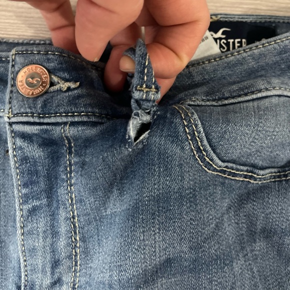 Hollister low rise advanced stretch light blue Jean leggings size 7 / 28 regular - Picture 9 of 10